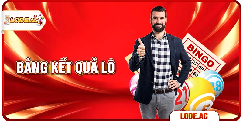 bảng kết quả lô