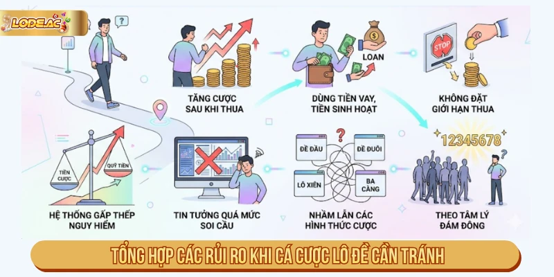 Tổng hợp các rủi ro khi cá cược lô đề cần tránh